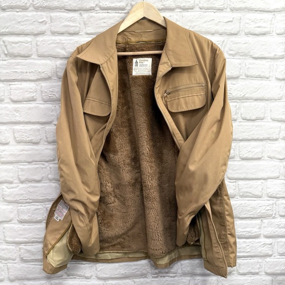 London Fog Other - Vtg Men's London Fog Khaki Coat Size 44 Long Sherpa Lined Safari Casual Jacket
